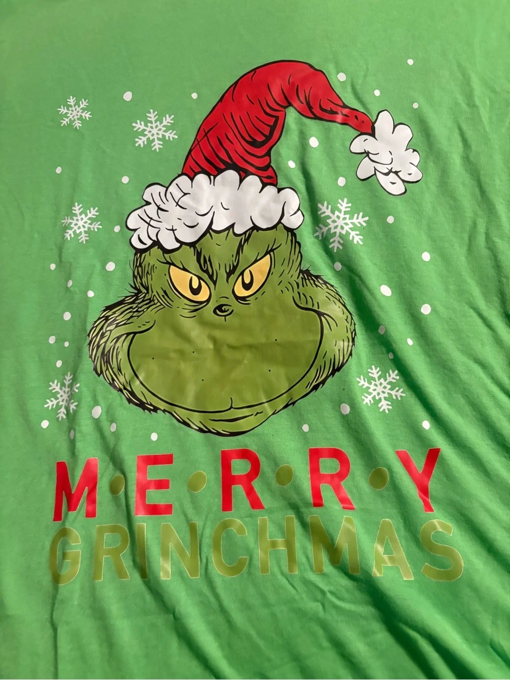Unbranded Merry Grinchmas Green Holiday T-Shirt 3x